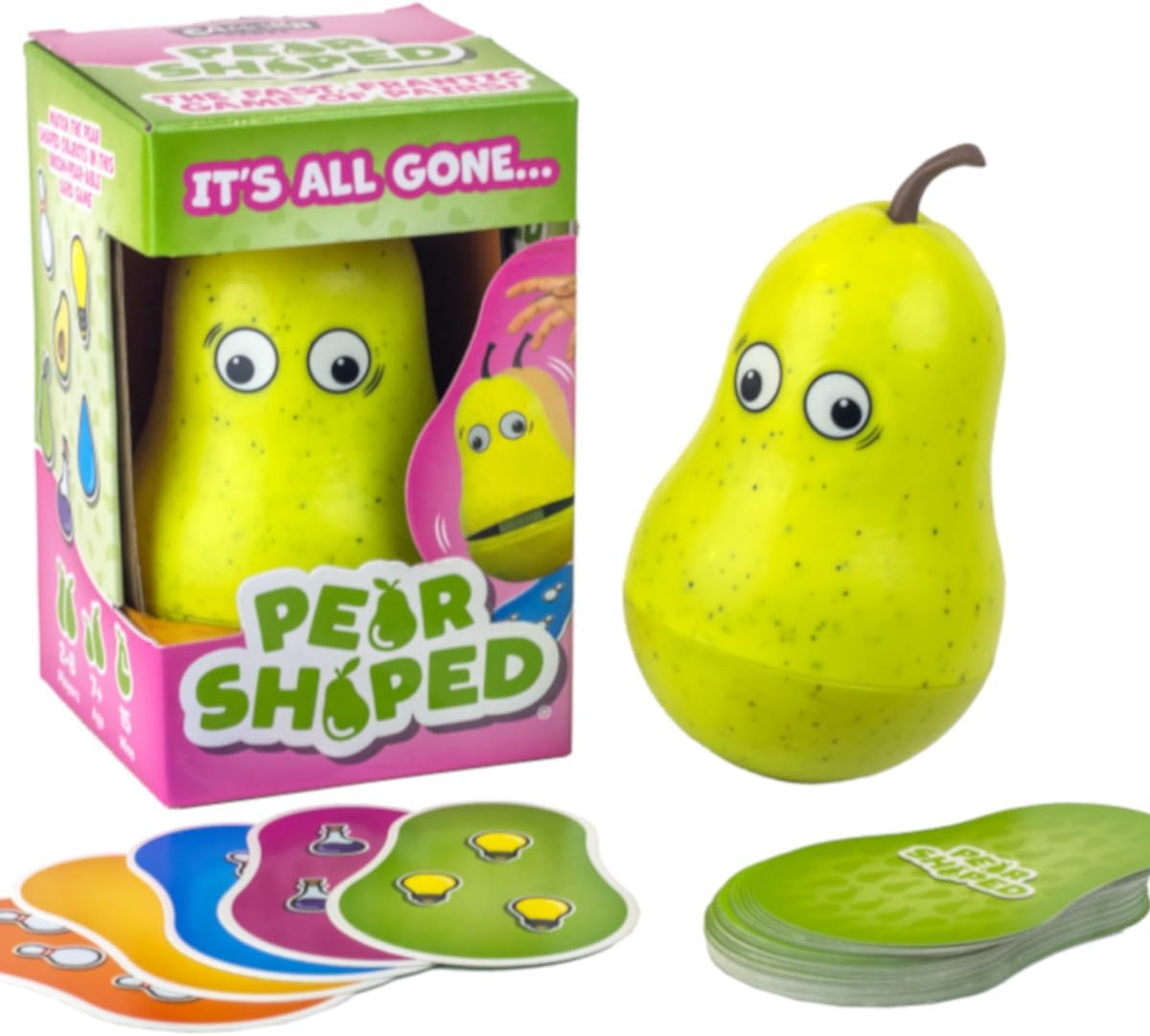 GWDev Pear Shaped Card Game for Kids and Families, 2-8 Players, 15-Minute Gameplay