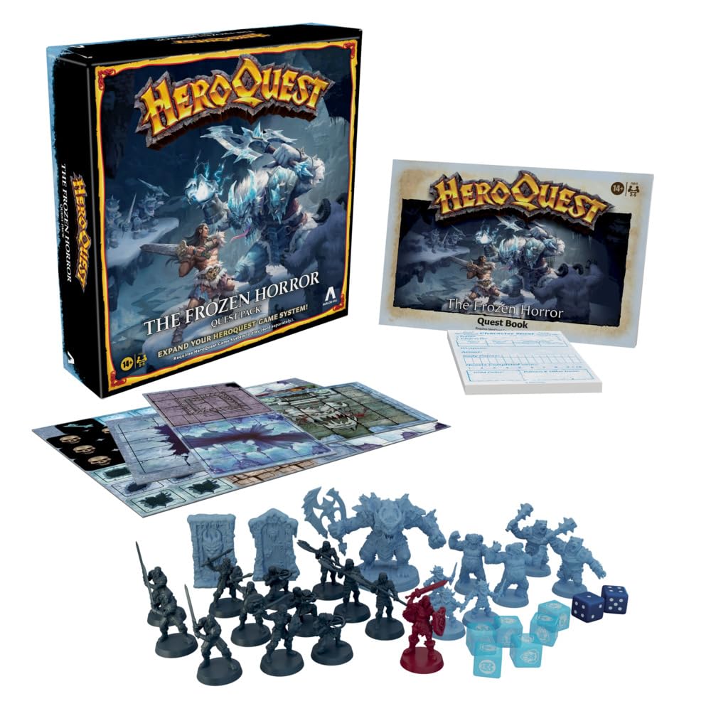 Avalon Hill HeroQuest The Frozen Horror Quest Pack for Ages 14 and Up, Requires Hero Quest Game System to Play, 64 x 267 x 267 Millimeters 1