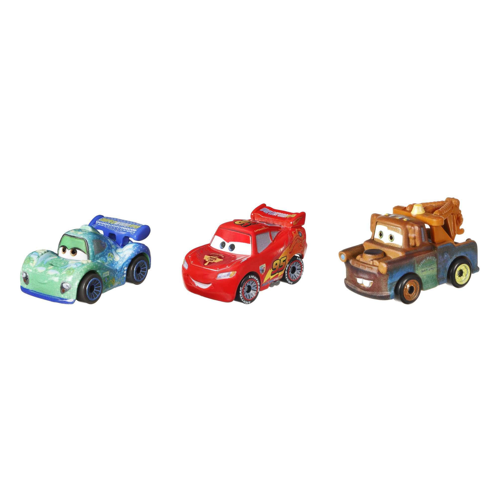 Disney and Pixar Cars Mini Racers 3-Pack - Metal Die-Cast Toy Vehicles for Kids 3+ 14