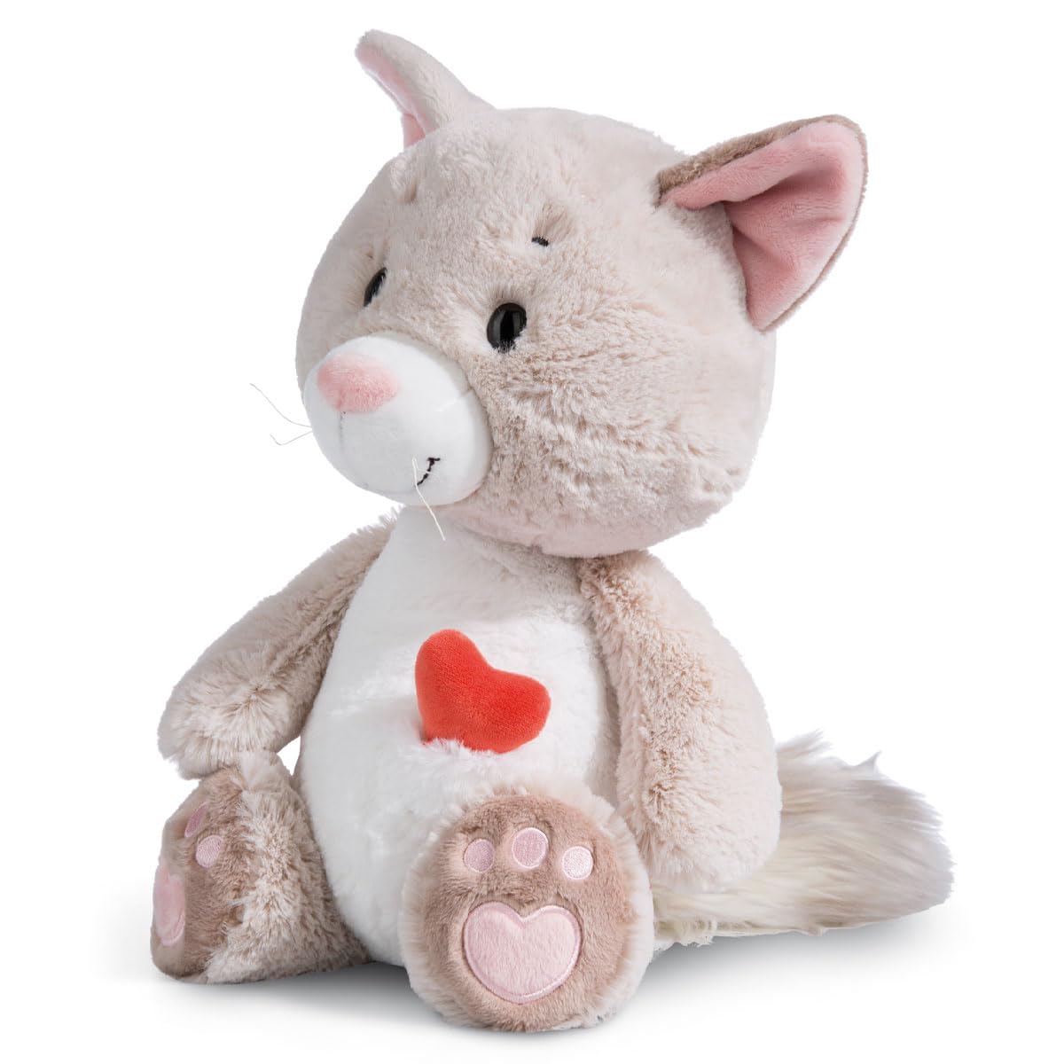 Nici Love Cat Fluffy 25cm Dangling Gray Plush - Sustainable Soft Toy 3