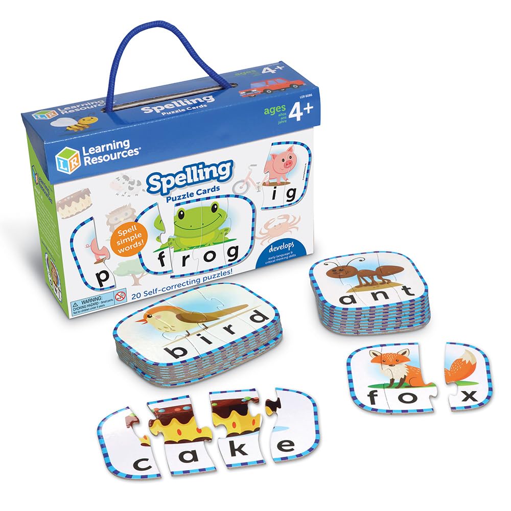 Learning Resources Spelling Cards LER6086 for Preschool Readiness Ages 4-7 1