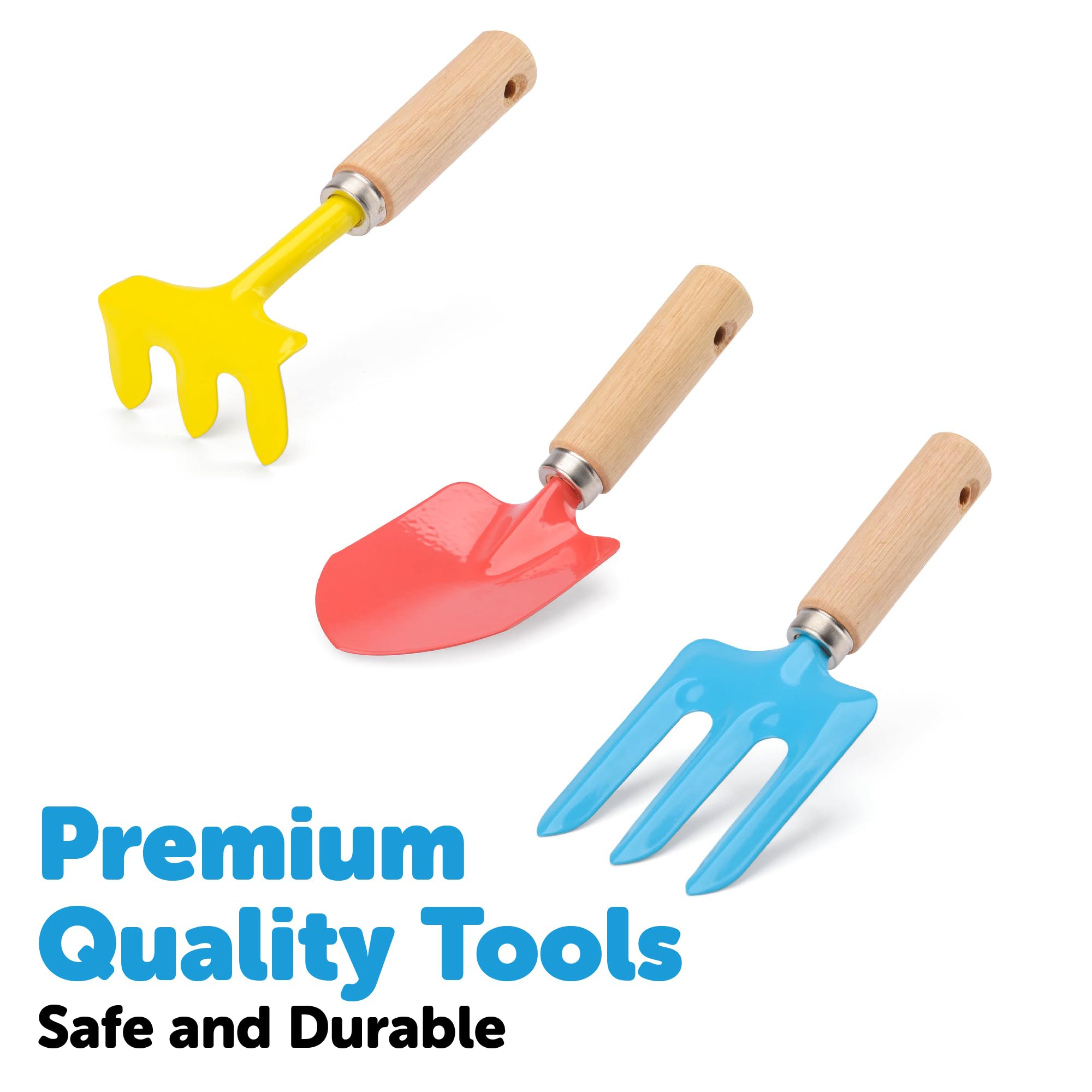 Little Roots Kids Gardening Tool Kit Bag - BGG1653, Toy Tool Set for Children Ages 3+ 11