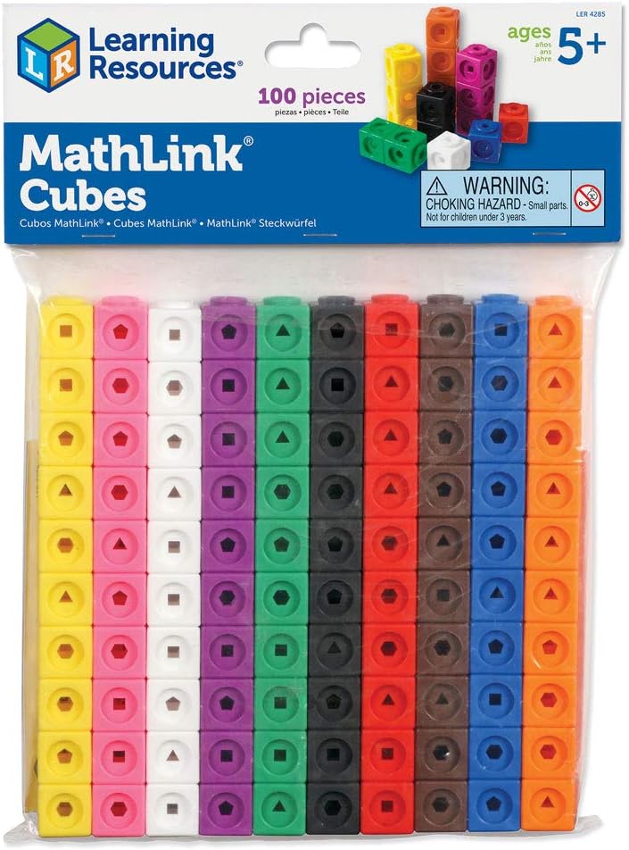 Learning Resources MathLink Cubes – Pädagogisches Bauset für Kinder ab 5 Jahren 6