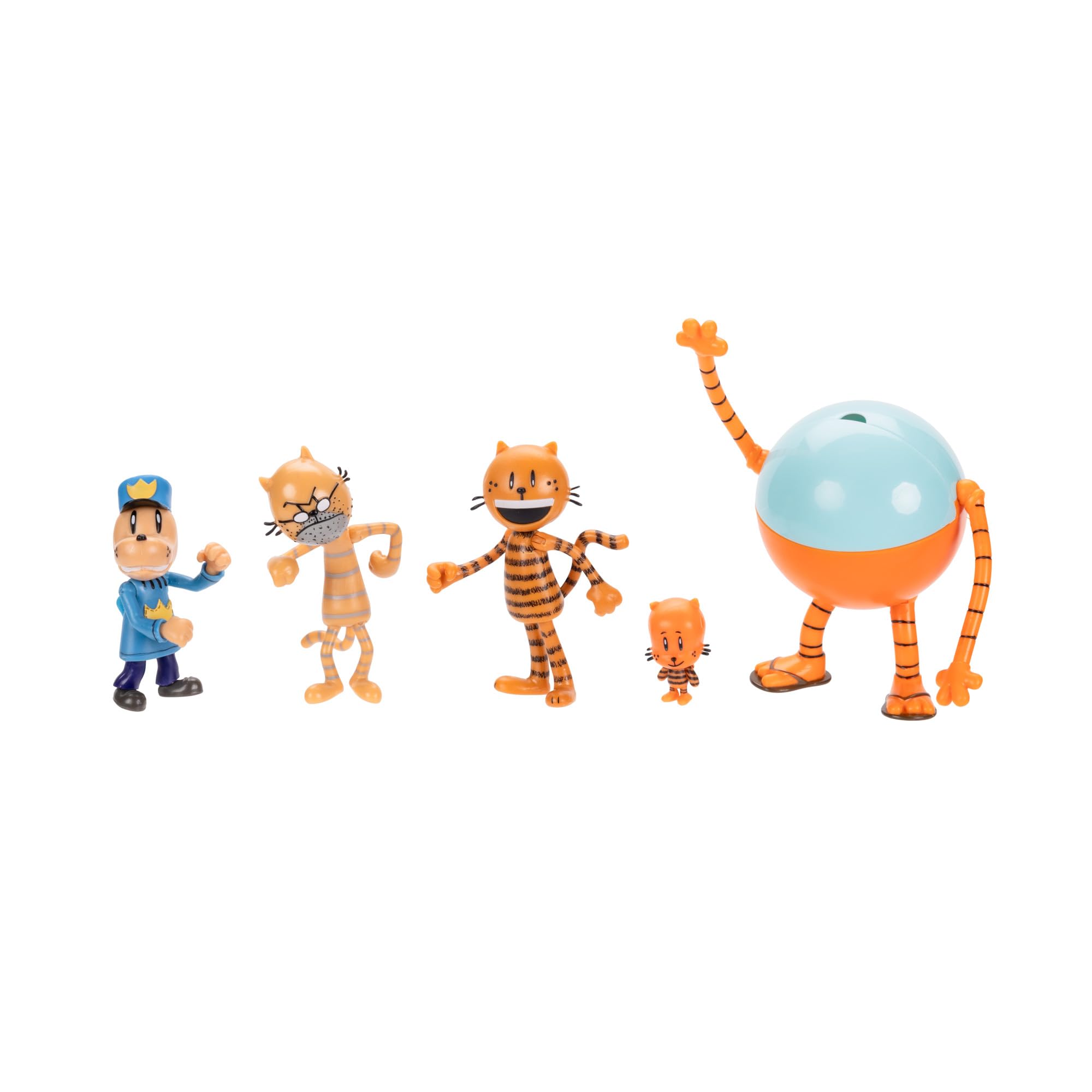 Dog Man Movie Action Figures Multipack - 6.3cm Articulated Play Figures 3