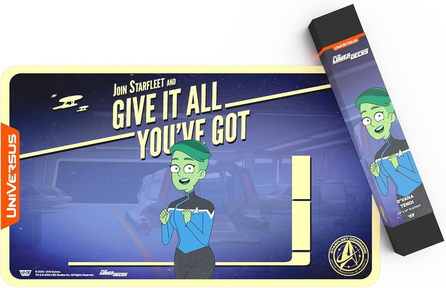 UniVersus Star Trek: Lower Decks D’Vana Tendi Playmat - 24 x 14 Inches Neoprene 4