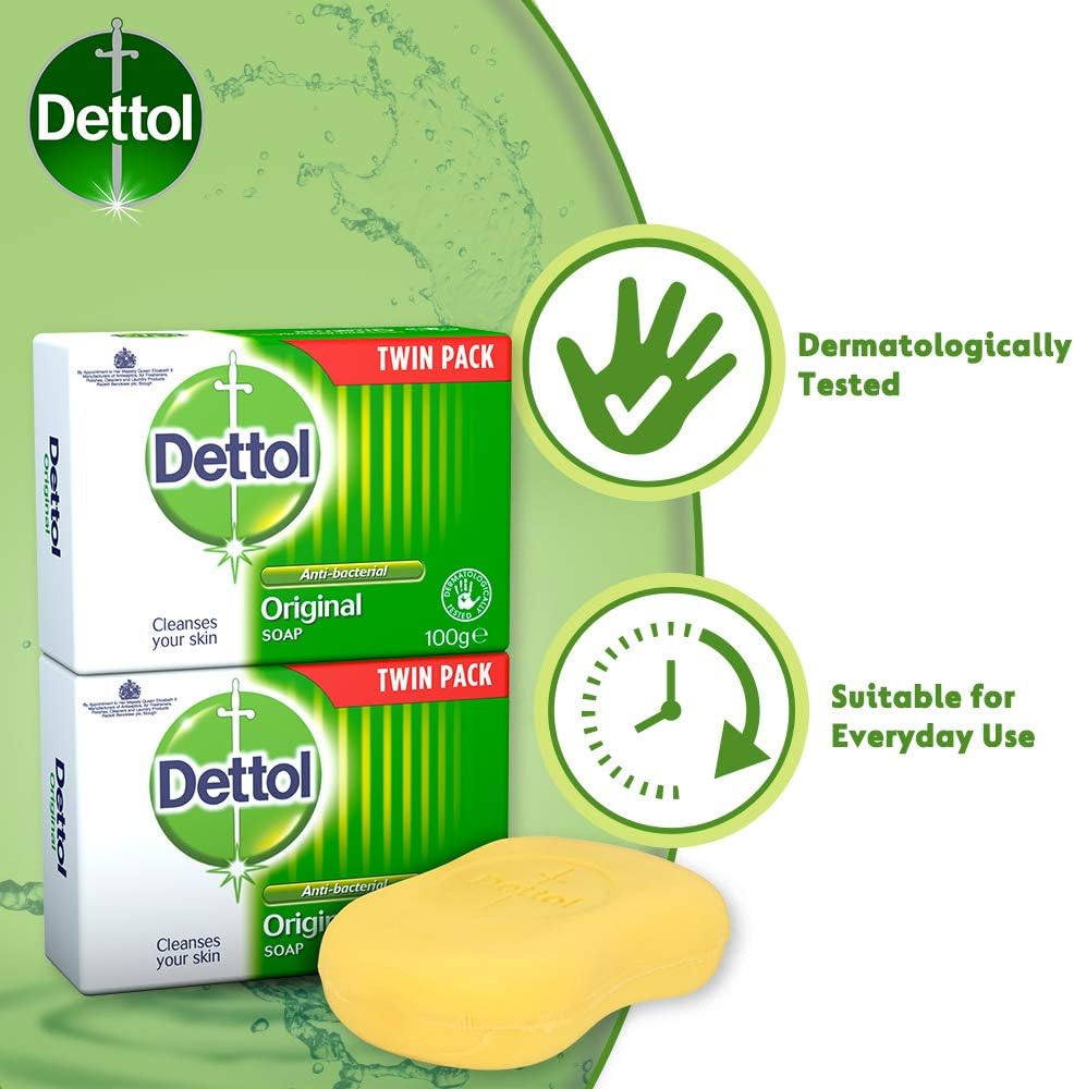 Dettol Original Bar Soap (2 x 100g) 4