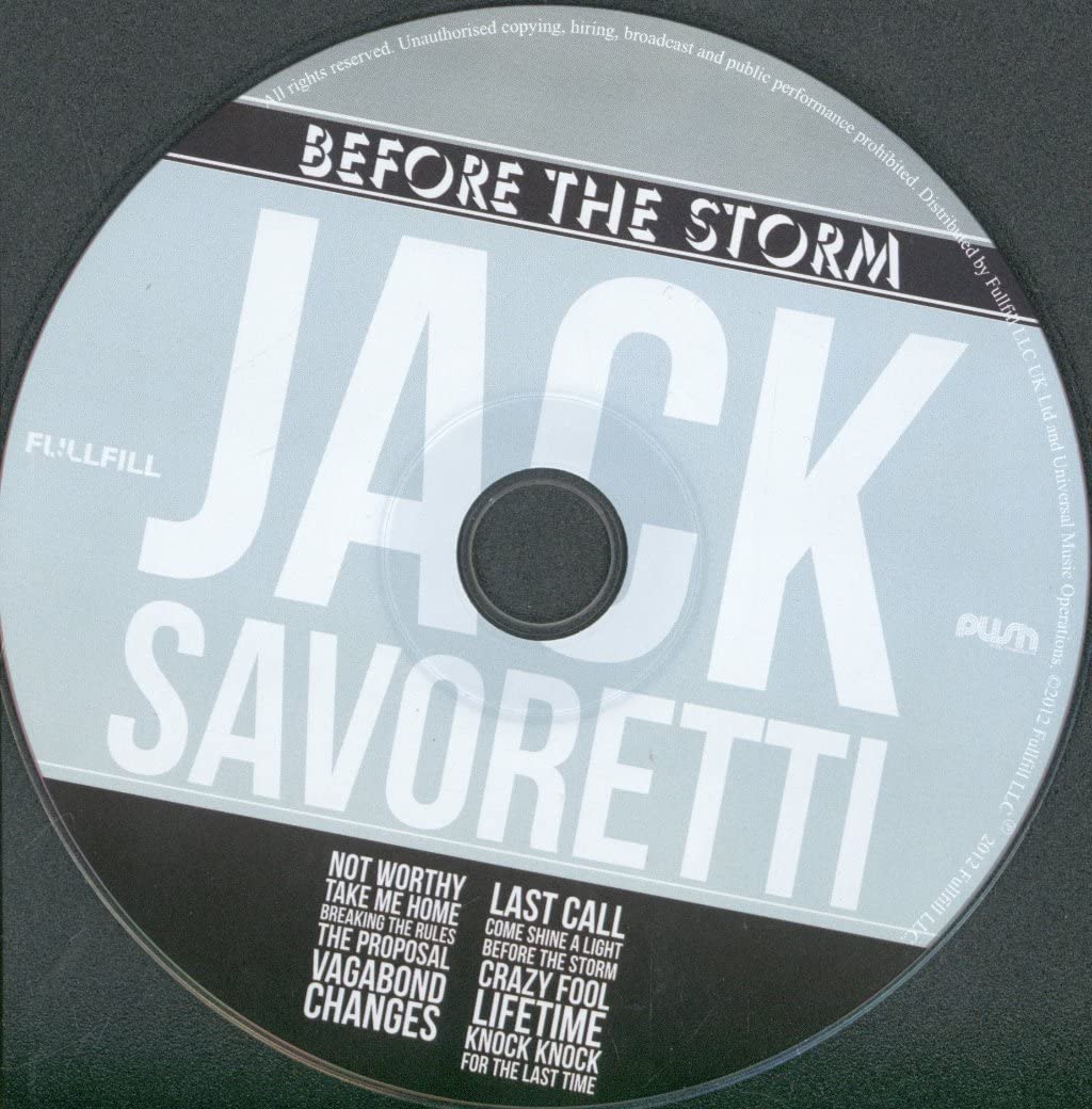 JACK SAVORETTI - Before the Storm [CD] 3