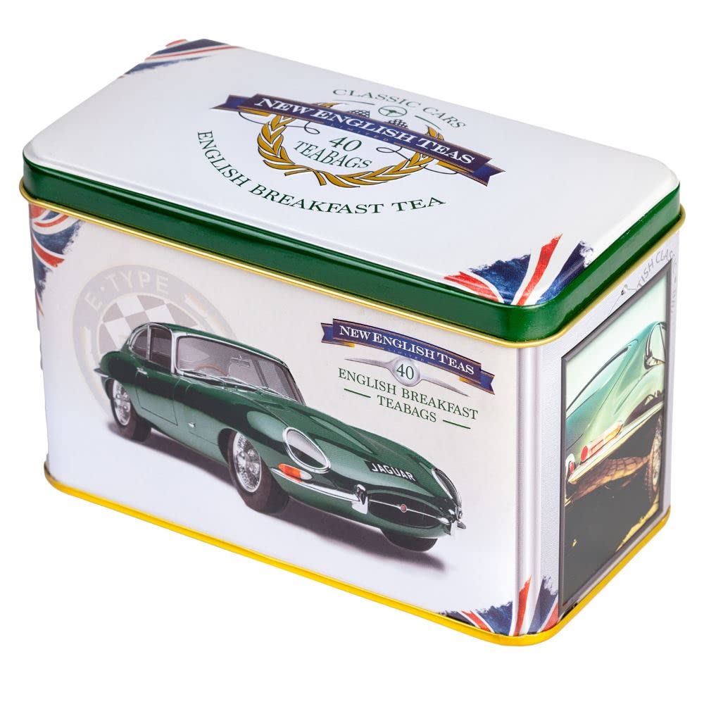 New English Teas Jaguar E-Type Tea Tin with 40 English Breakfast Teabags 5