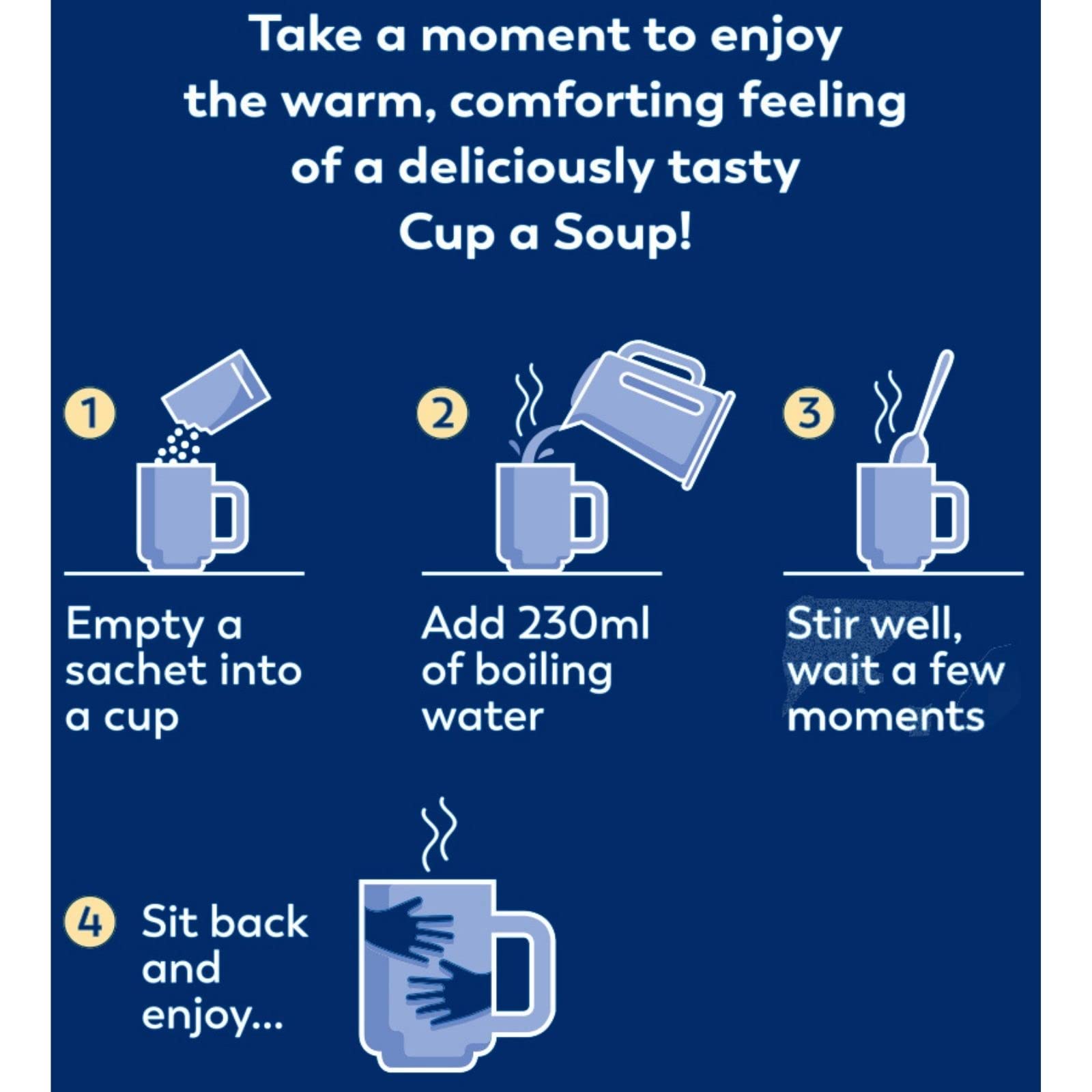 Batchelors Cup a Soup Oxtail Instant Soup Sachets, 78g Box (Pack of 9) 3