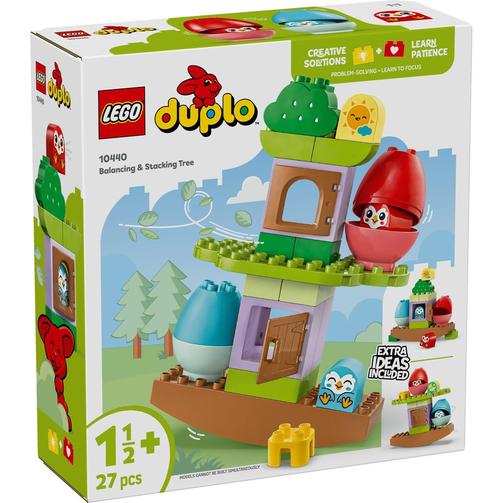 LEGO DUPLO My First Balancing & Stacking Tree - Educational Building Toy for Toddlers 18 Months+ 6