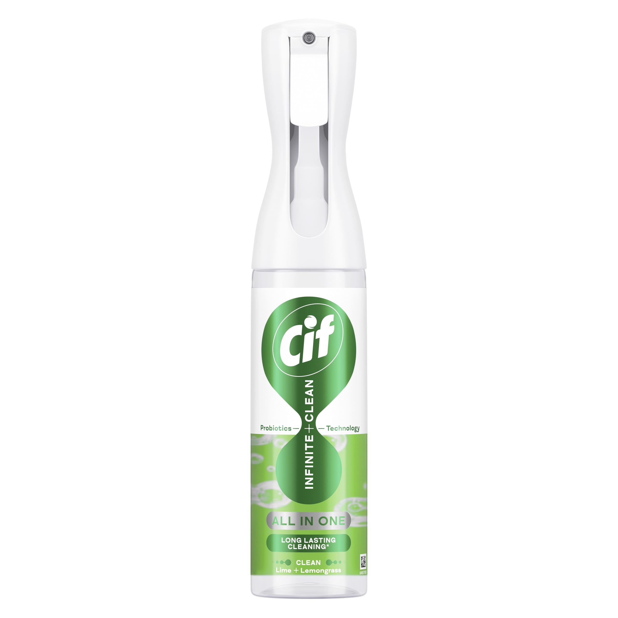 Cif Infinite Clean All-in-One Cleaner Spray Lime & Lemongrass | Probiotics Technology | 280 ml