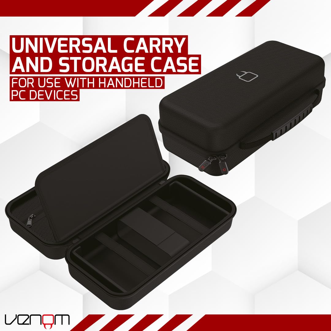 Venom Handheld-PC-Aufbewahrungskoffer – Kompatibel mit Steam Deck, ASUS ROG Ally, Logitech G Cloud, MSI Claw, Lenovo Legion Go 5