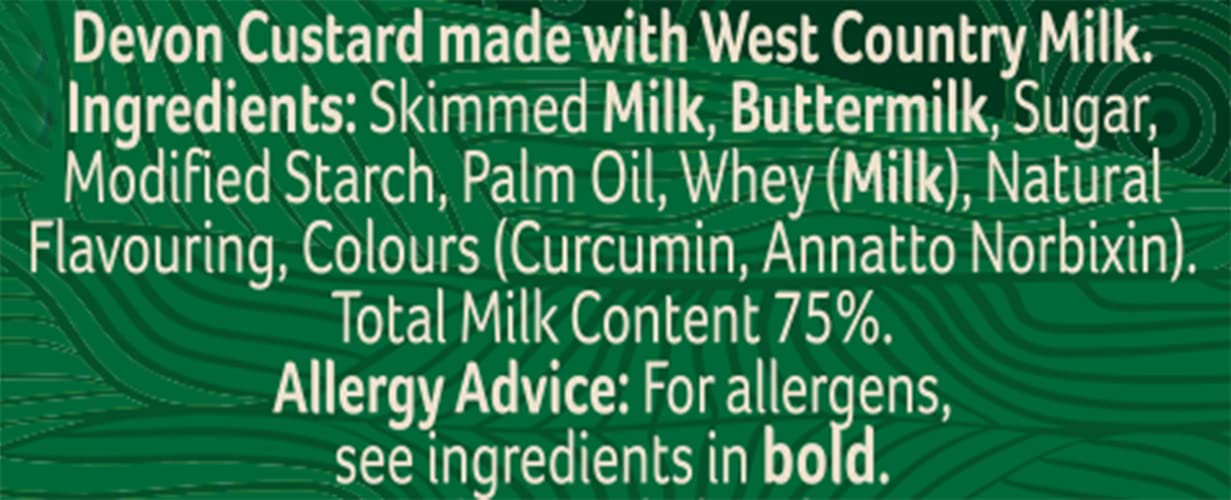 Ambrosia - Devon Custard Original Recipe Creamy Ready-to-Eat Dessert 400g