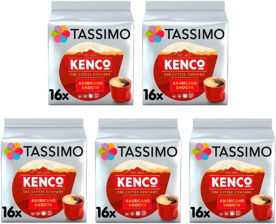 Tassimo Kenco Americano Smooth Coffee Pods (Pack of 16 T DISCs) - 5 Packs (80 Capsules Total) 4