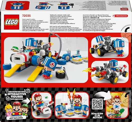 LEGO Super Mario: Mario Kart – Toad's Garage Set - Buildable B Dasher Kart & Mechanic Playset for Kids 8+ 10