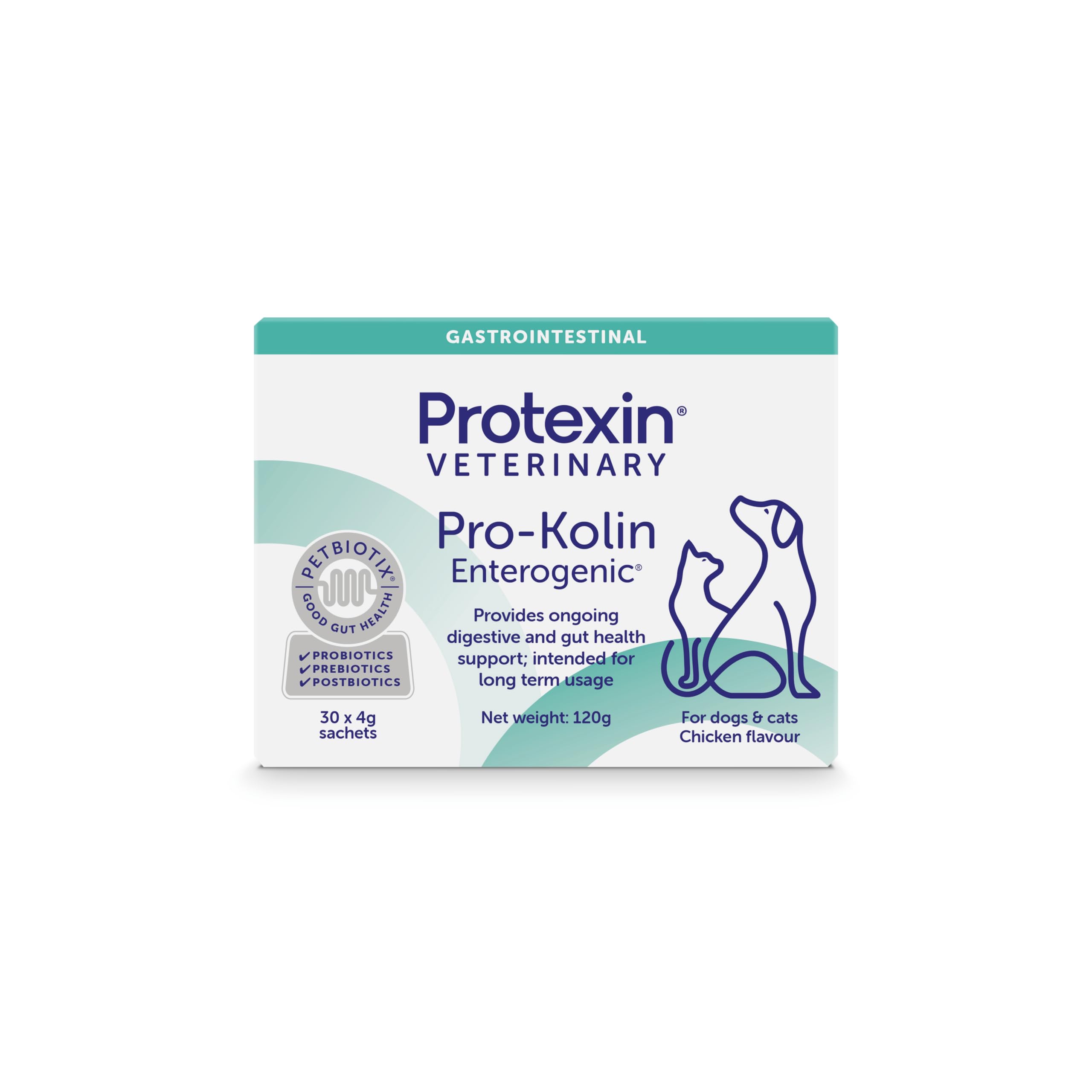 Protexin Pro-Kolin Enterogenic Powder Sachets - 4g, 30 Count | Digestive & Immune Support