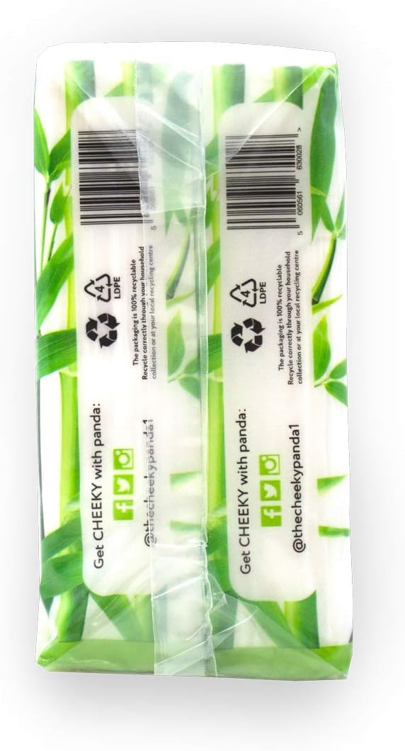 The Cheeky Panda – Bambus-Taschentücher, 8er-Pack | 3-lagige hypoallergene Reisetaschentücher