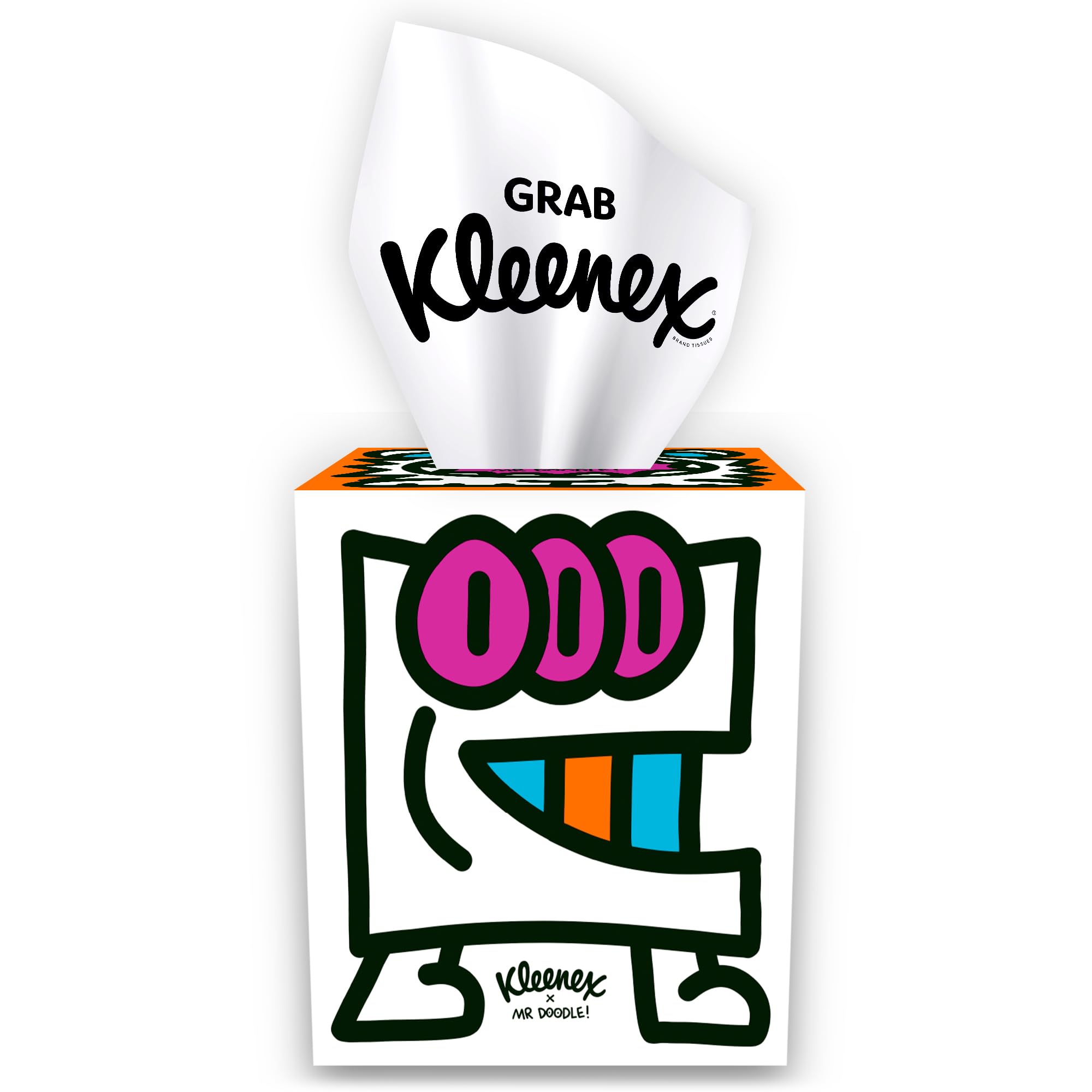 Kleenex – Mr Doodle Limited Edition Design Multipack Kosmetiktücher (12 Würfel)