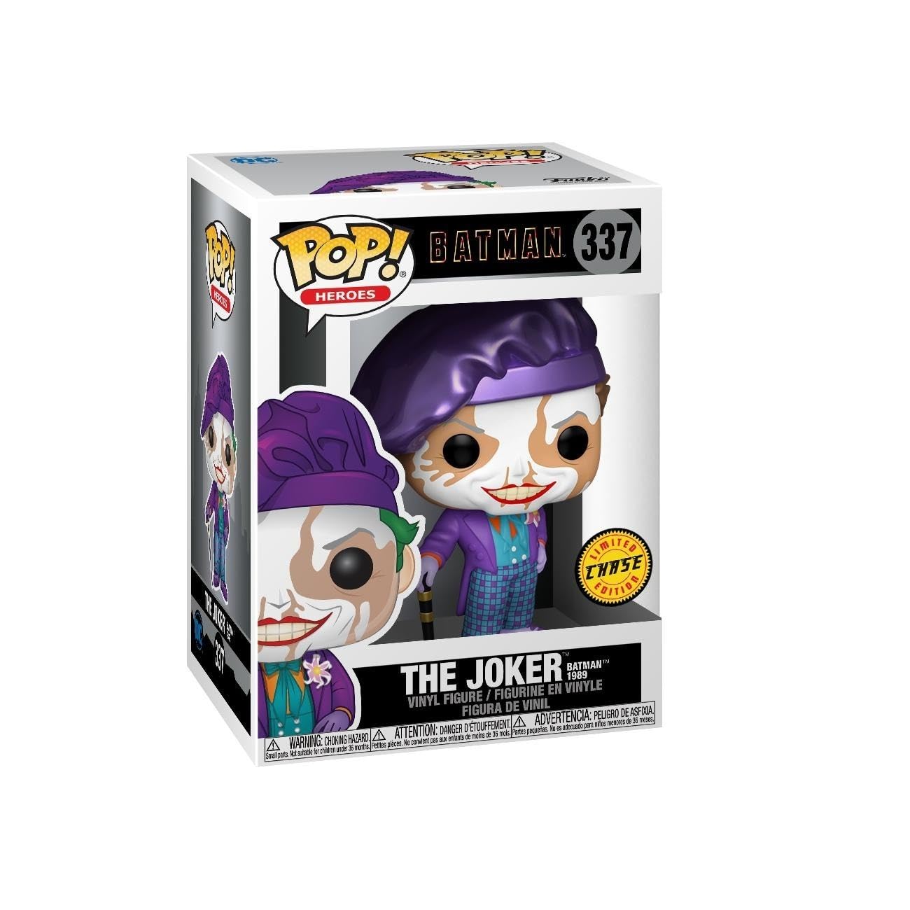 Funko Pop! Heroes: Batman 1989 - Joker with Hat Vinyl Figure (47709) Chase Variant 8