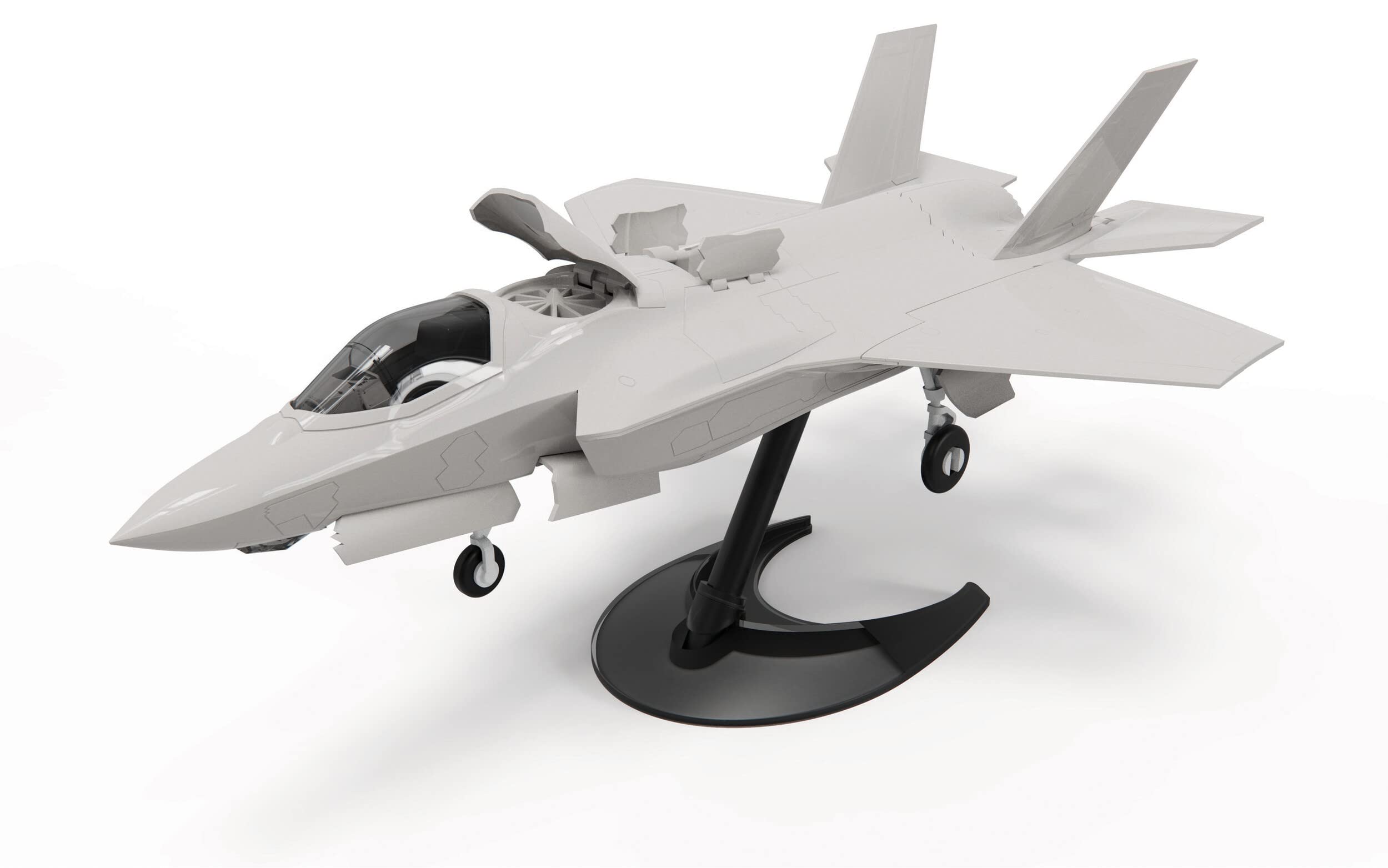 Airfix QUICKBUILD F-35B Lightning II Modellbausatz – Zusammensteckbarer Kampfjet für Kinder ab 6 Jahren 3