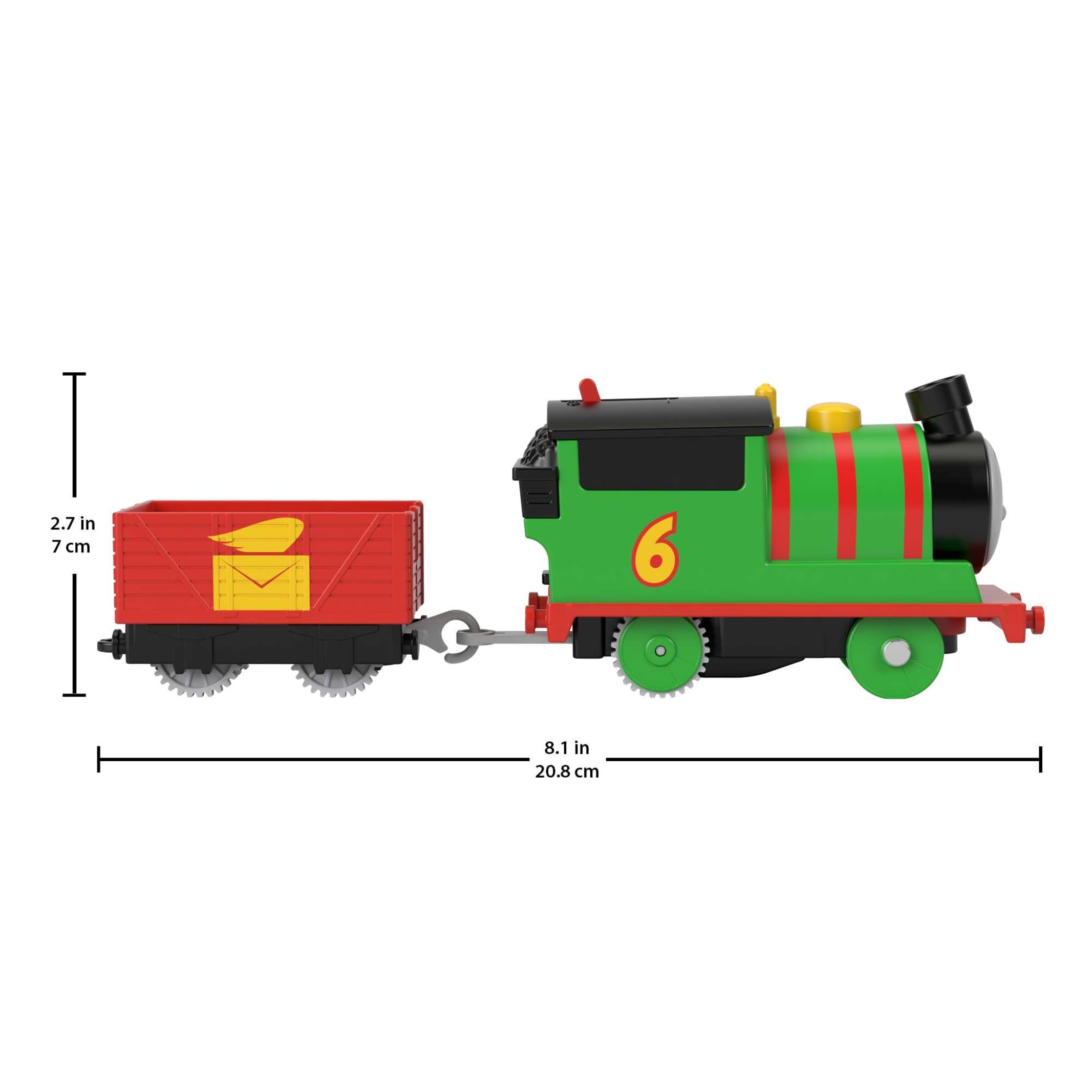 Thomas & Friends Percy Motorized Battery-Powered Train Engine with Tender - Ages 3+ 5