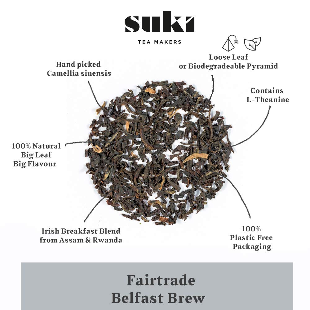 Suki Tea Belfast Brew Loose Leaf Black Tea 500g - Irish Breakfast Tea Blend