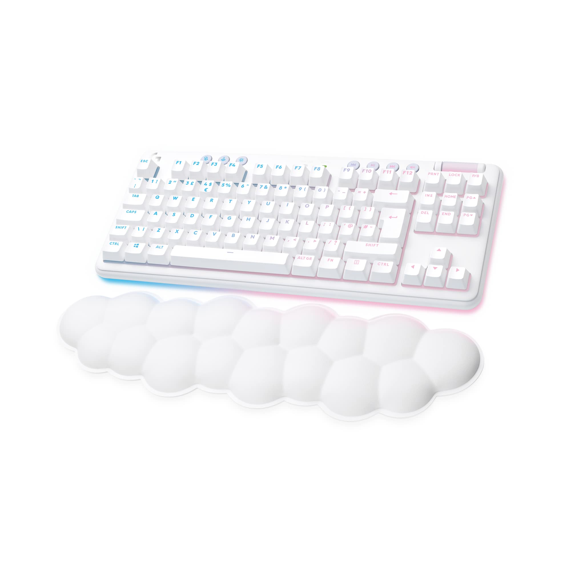 Logitech G G715 Wireless Mechanical Gaming Keyboard with LIGHTSYNC RGB, White - 920-010463