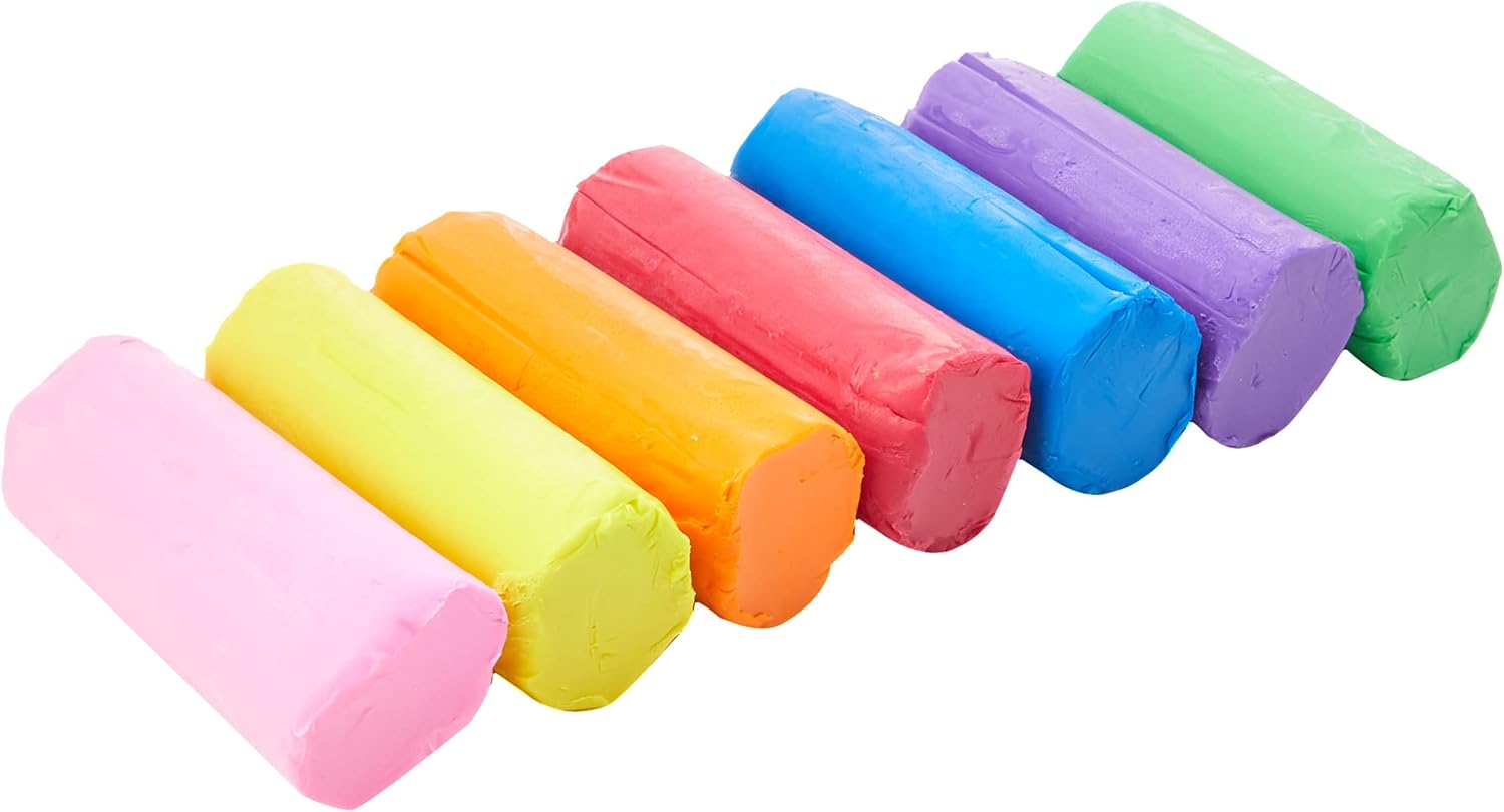 Plasticine FunTubulous Mini - 7 Bumper Sticks Modeling Clay for Creative Play