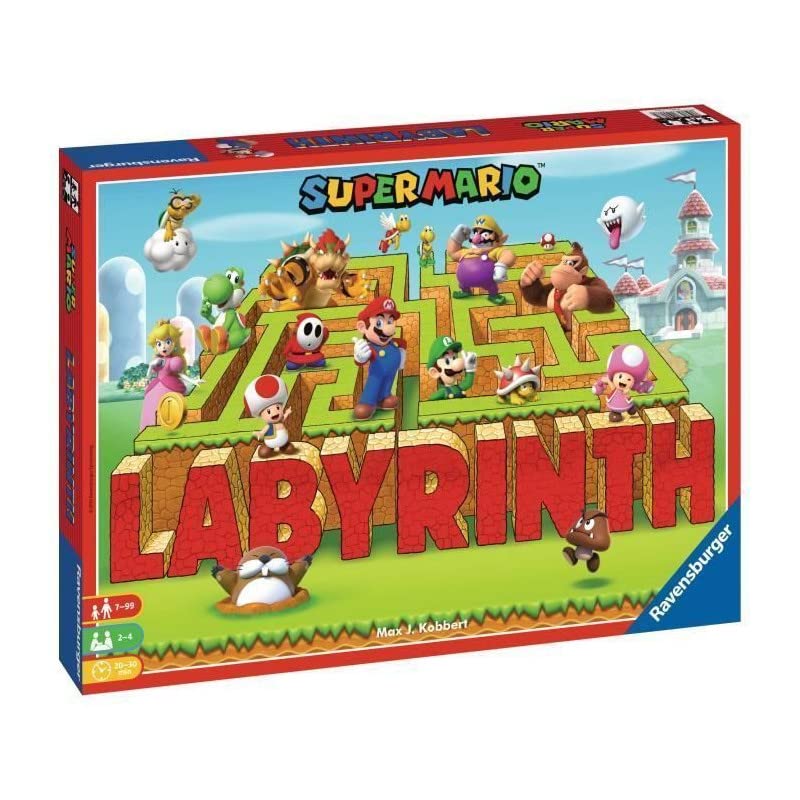 Ravensburger Super Mario Brothers Labyrinth Moving Maze Board Game for Kids & Adults, 2-4 Players, Ages 7+ 3