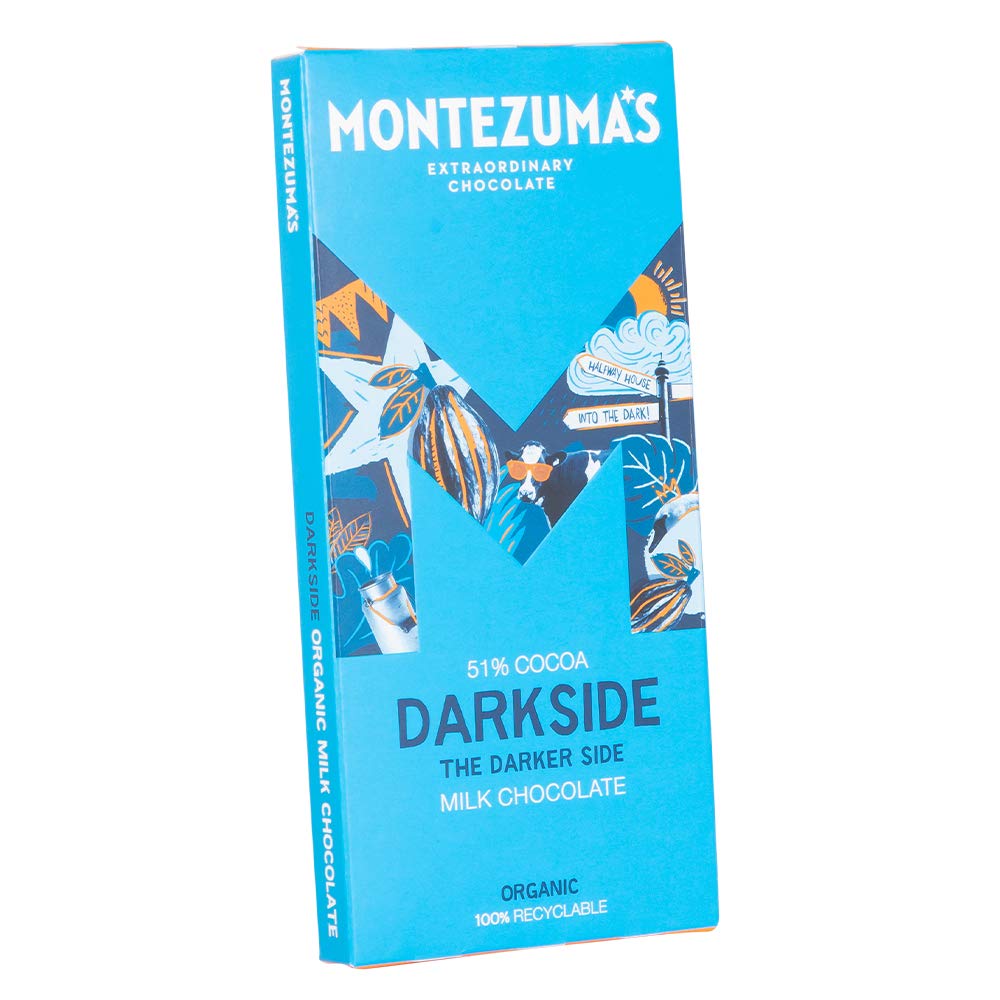 Montezuma - Darkside 51% Cocoa Dark Milk Chocolate Bar, Organic & Gluten-Free 3