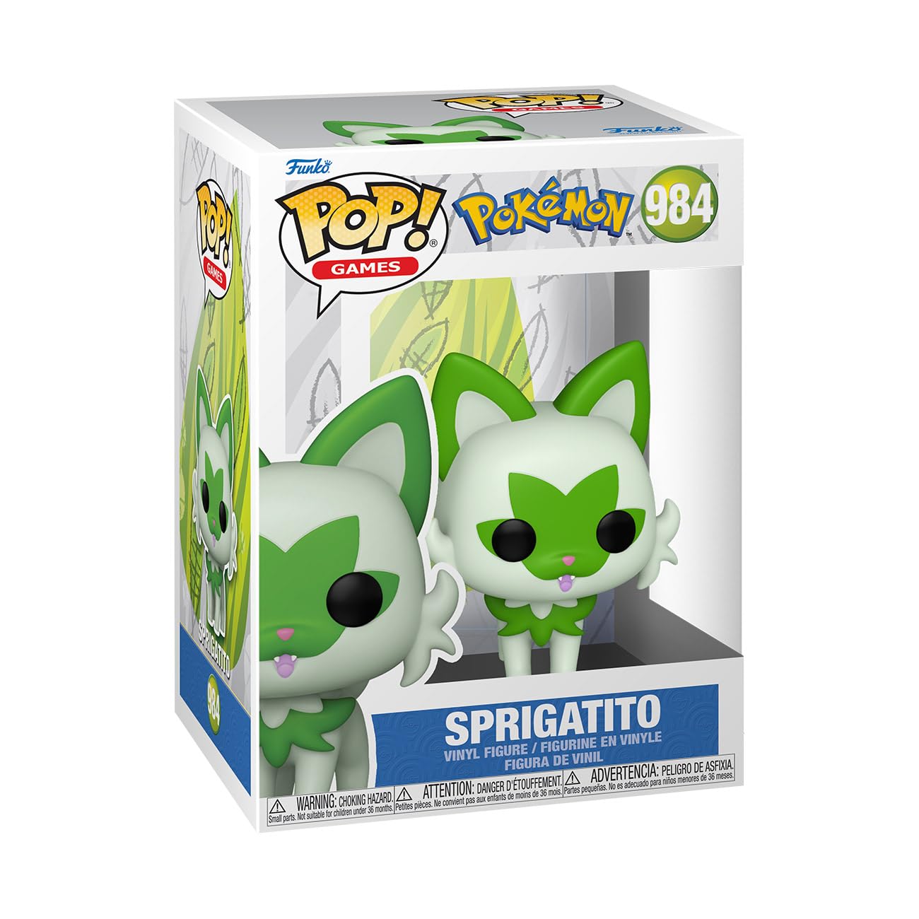 Funko Pop! Pokemon Sprigatito Vinyl Figure | 3.75 Inches | Model 75191