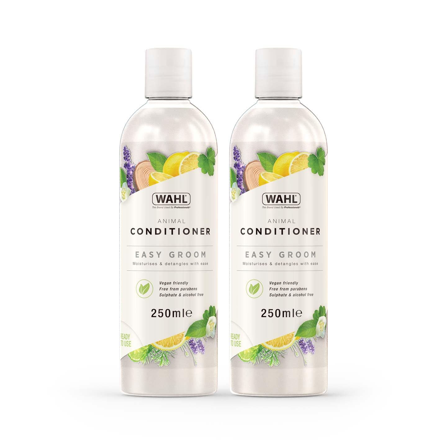 Wahl Easy Groom Animal Conditioner - 2 x 250ml Twin Pack | Moisturizes & Detangles