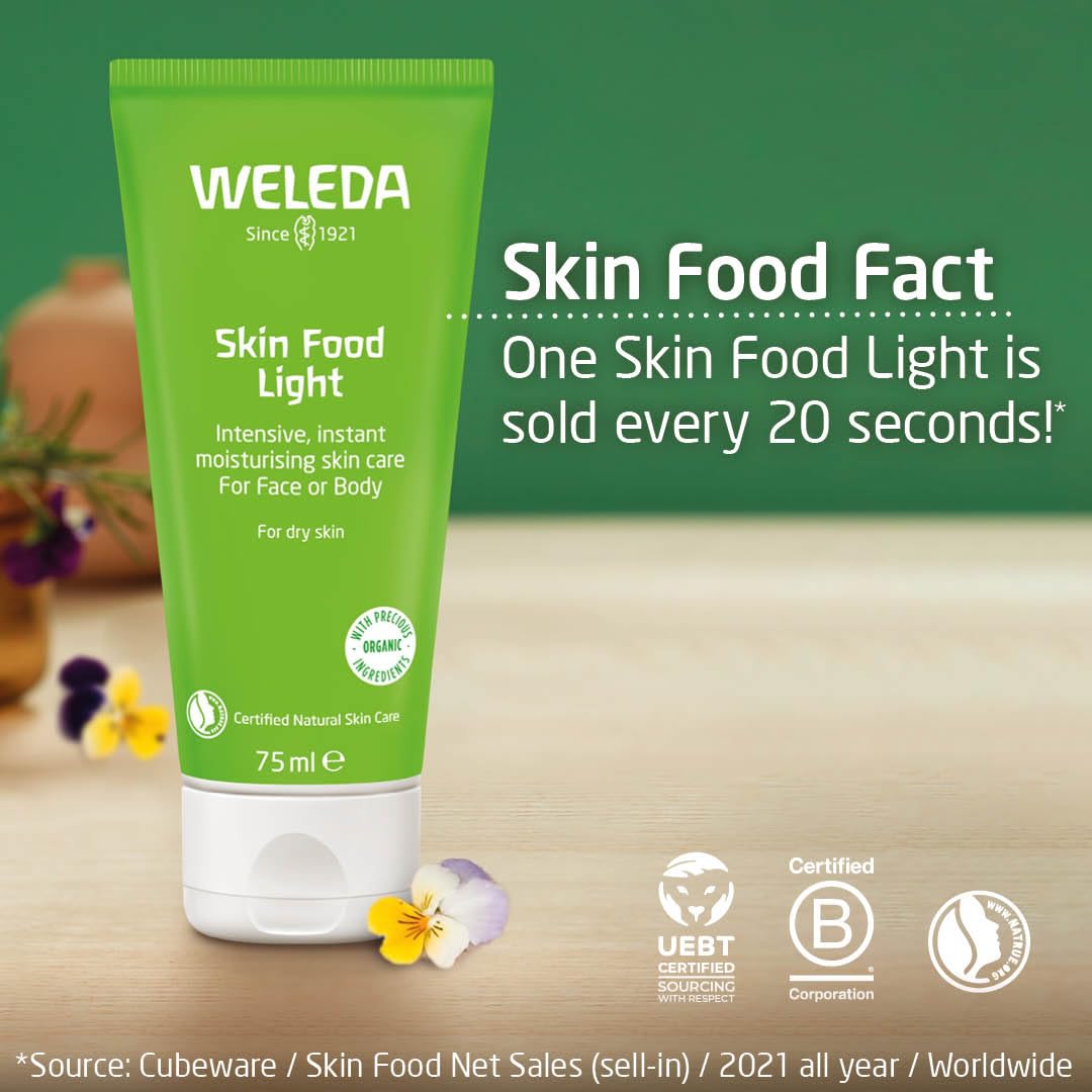 Weleda Skin Food Light Moisturising Cream Twin Pack (2 x 75ml) 4
