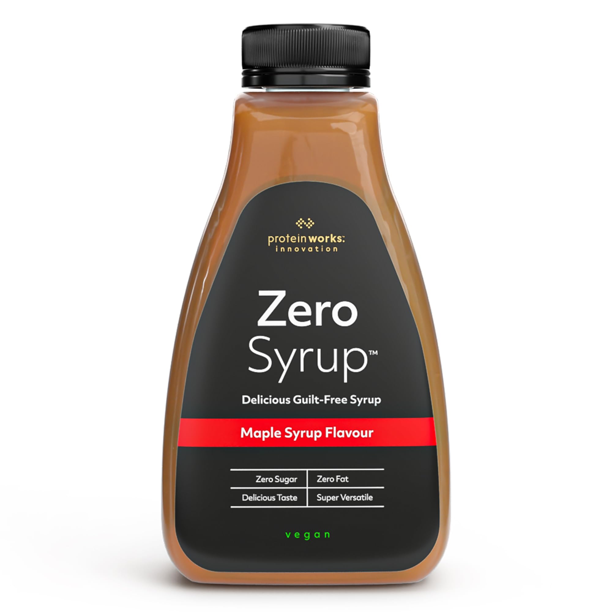 Protein Works Zero Syrup 425ml - Maple Flavour, Sugar-Free, Fat-Free, Low-Calorie Dessert Topping