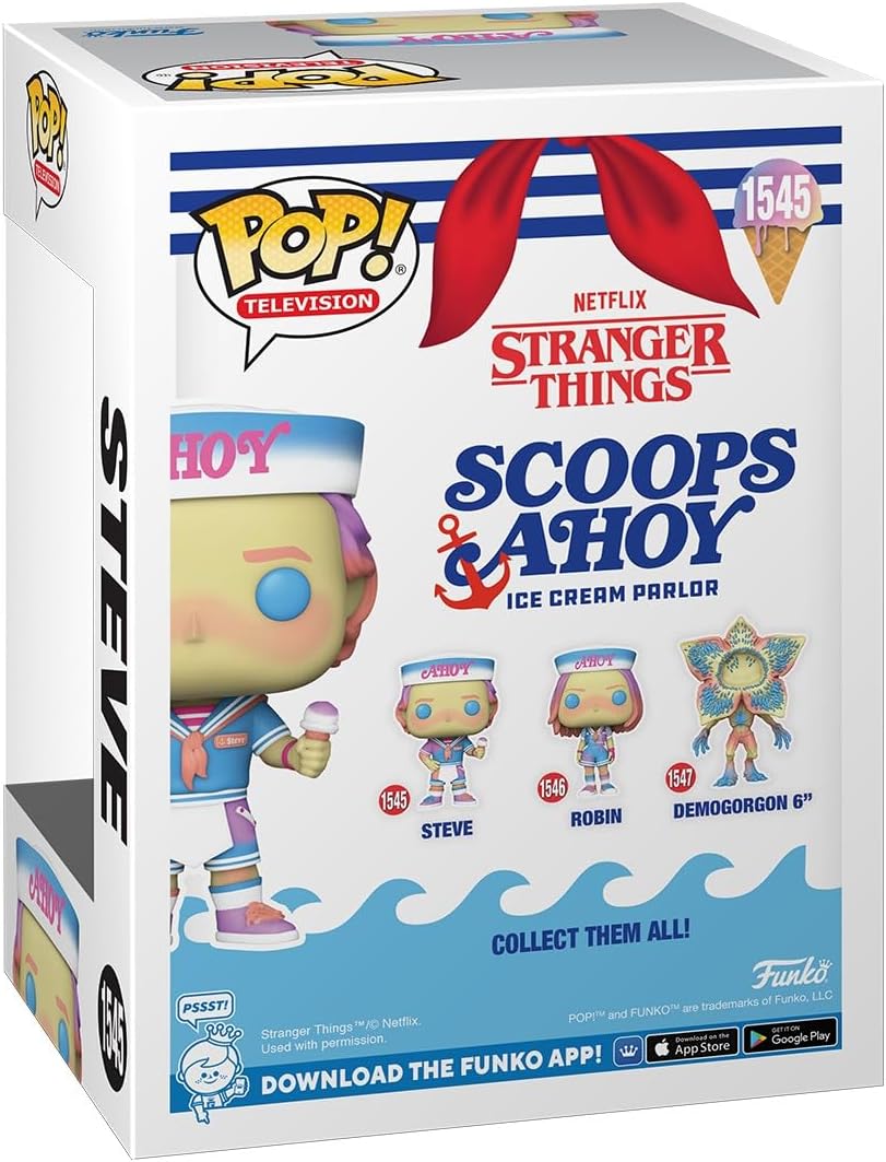 Funko Pop! TV: Stranger Things - Steve Harrington Vinyl Figure (Scoops Ahoy) 3