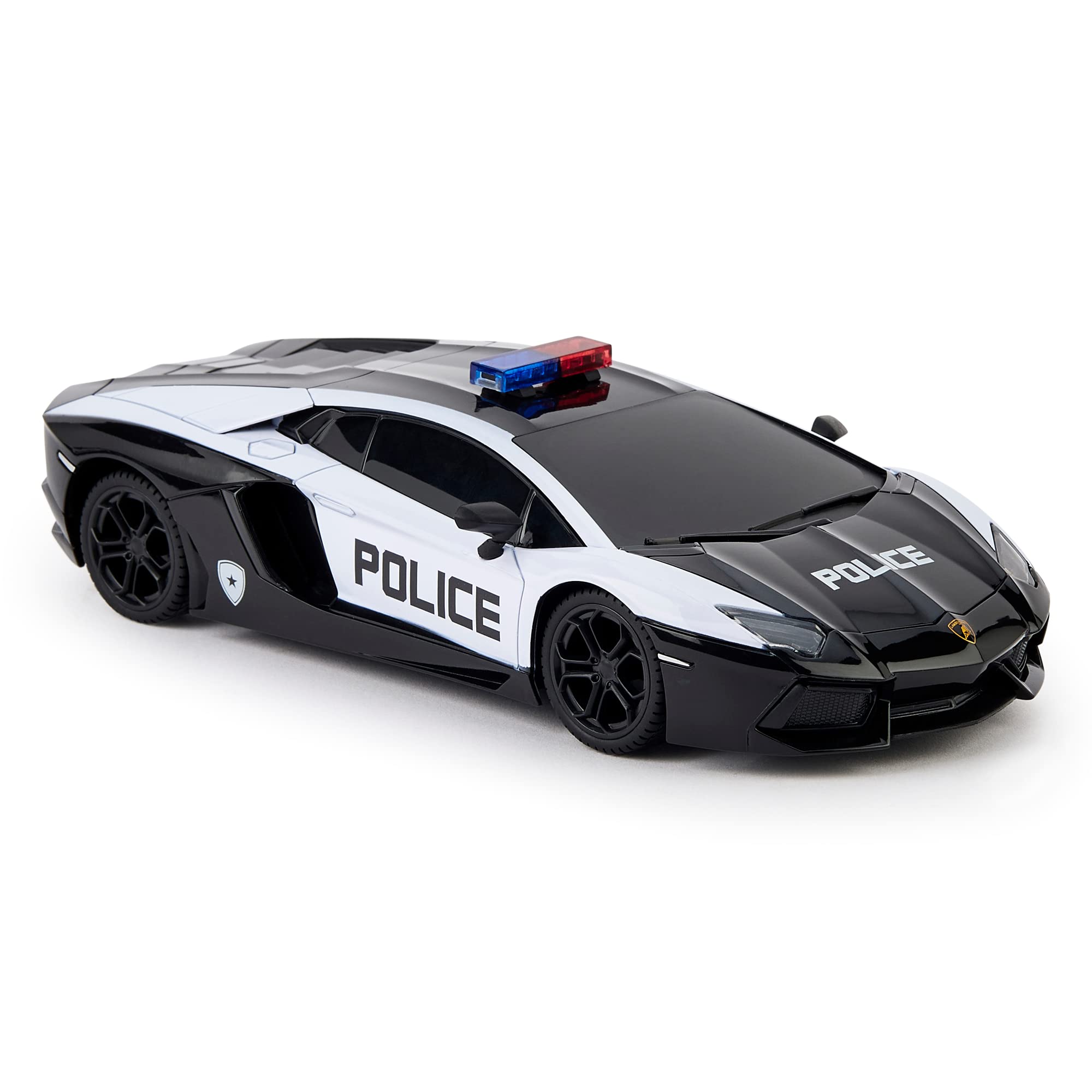 CMJ RC Cars Twin Pack - 1:24 Scale Lamborghini Sian & Lambo Police Remote Control Vehicles 5