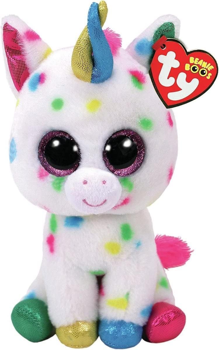 TY Harmonie Unicorn Beanie Boo - 20cm Plush Toy | Multicolored | Suitable from Birth