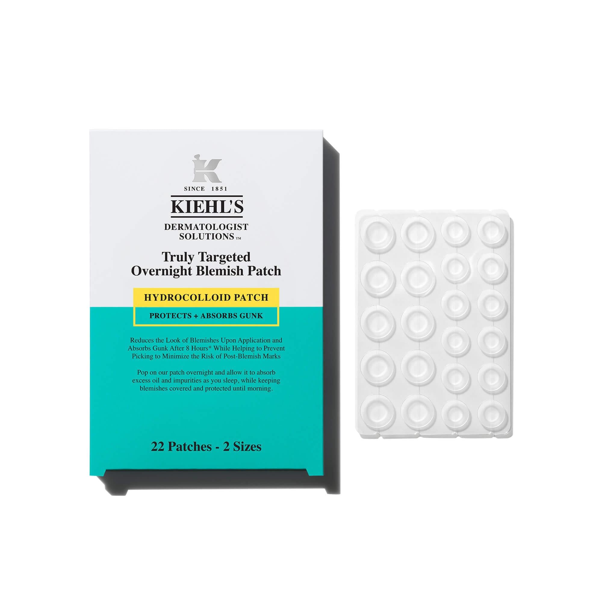 Kiehl's Overnight Blemish Patch - Hydrocolloid Spot Treatment for Blemishes | Unisex Adult