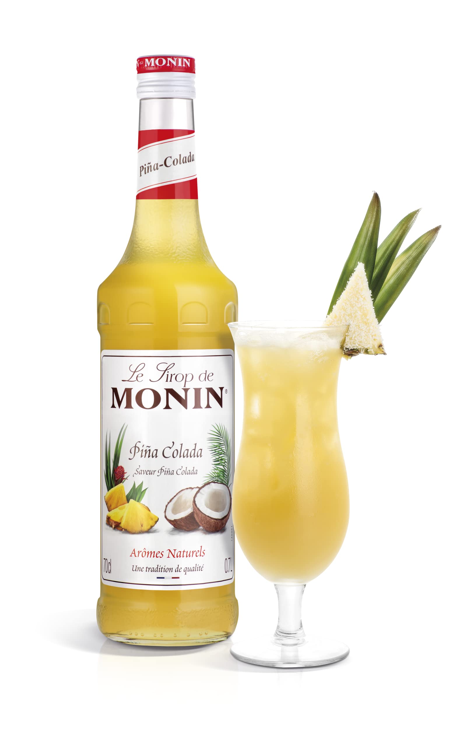 Monin Pina Colada Syrup 700ml Glass Bottle 4