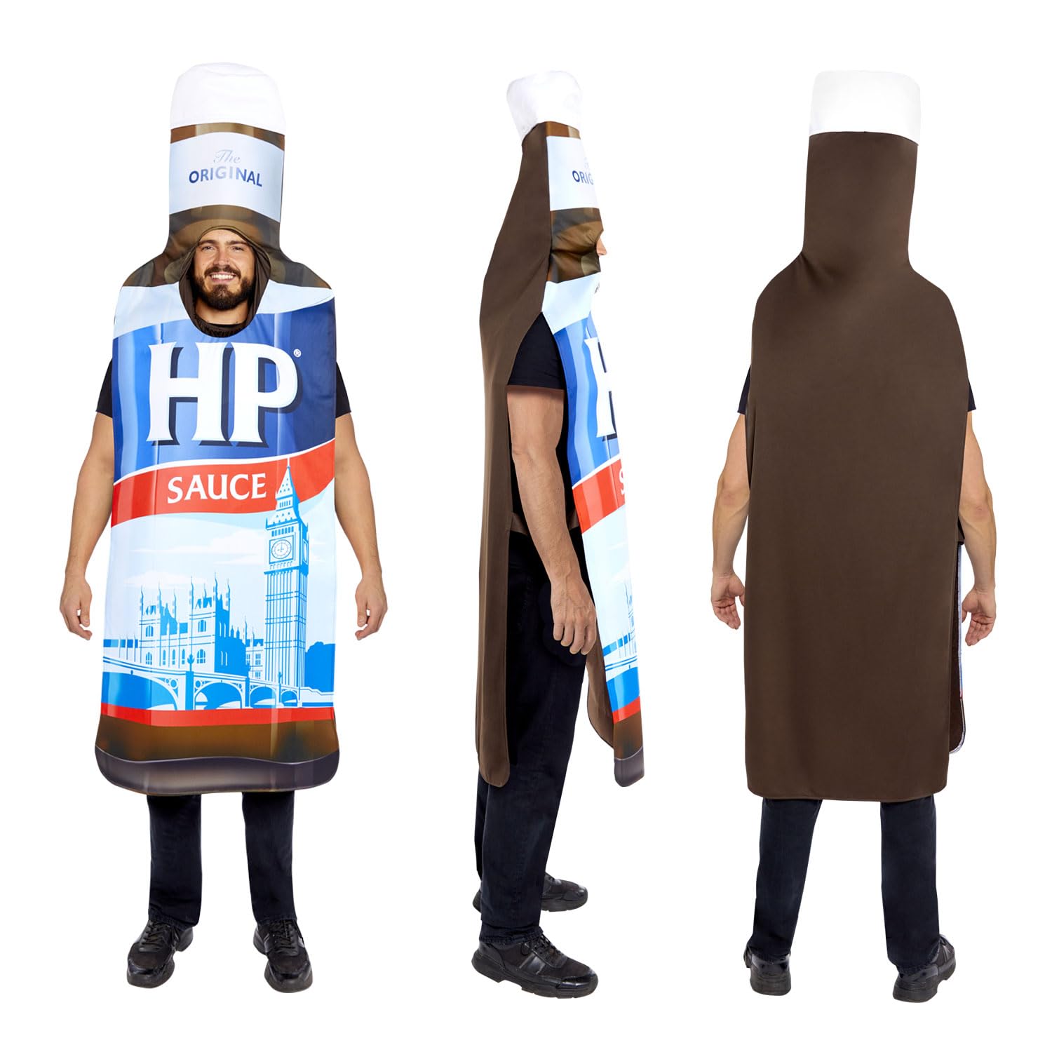 AMSCAN Heinz HP Sauce Bottle Tabard Costume - Adult Unisex