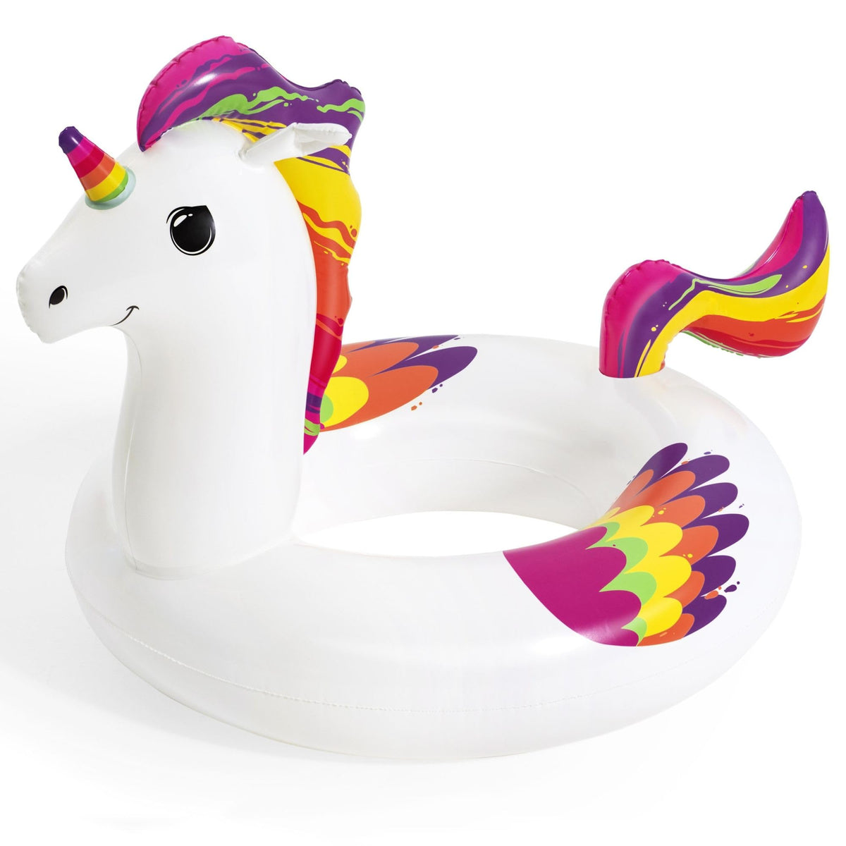 Bestway Fantasy Unicorn Swim Ring - 119cm x 91cm | Durable Vinyl | Ages 10+