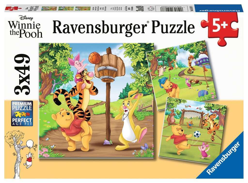 Ravensburger Winnie The Pooh - 3 x 49 Piece Jigsaw Puzzles for Kids Age 5+