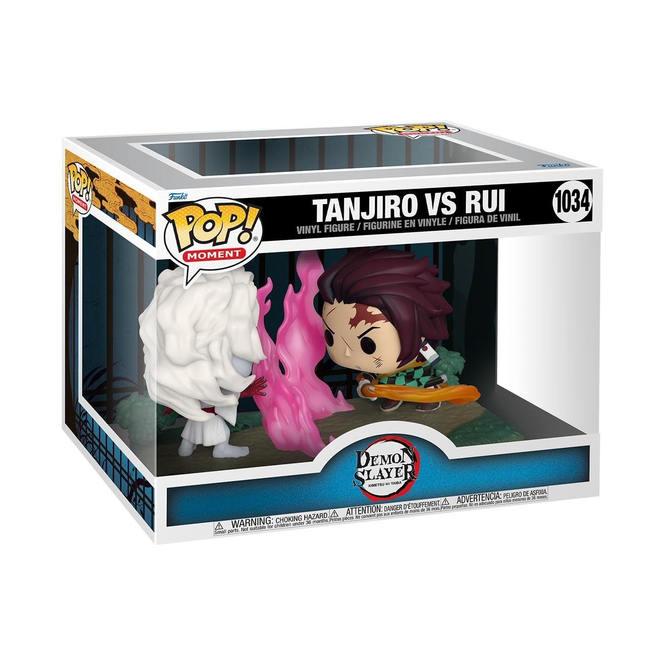 Funko Pop! Moment Demon Slayer Tanjiro Kamado Vs. Rui Vinyl Figure - 3.75 Inch Collectible
