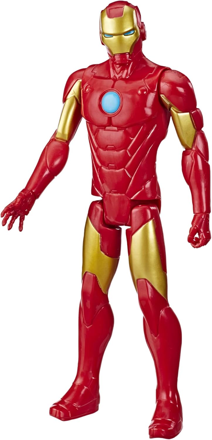 Marvel Avengers Titan Hero Series Iron Man 12” Action Figure - Poseable Super Hero Toy for Kids 4+