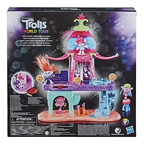 Trolls World Tour Blooming Pod Stage Musical Toy - Interactive Playset with Poppy Figure for Kids 4+ 3
