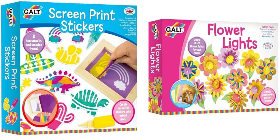 Galt Screen Print Stickers Craft Kit - Animal Theme Arts & Crafts for Kids Ages 6+ 1