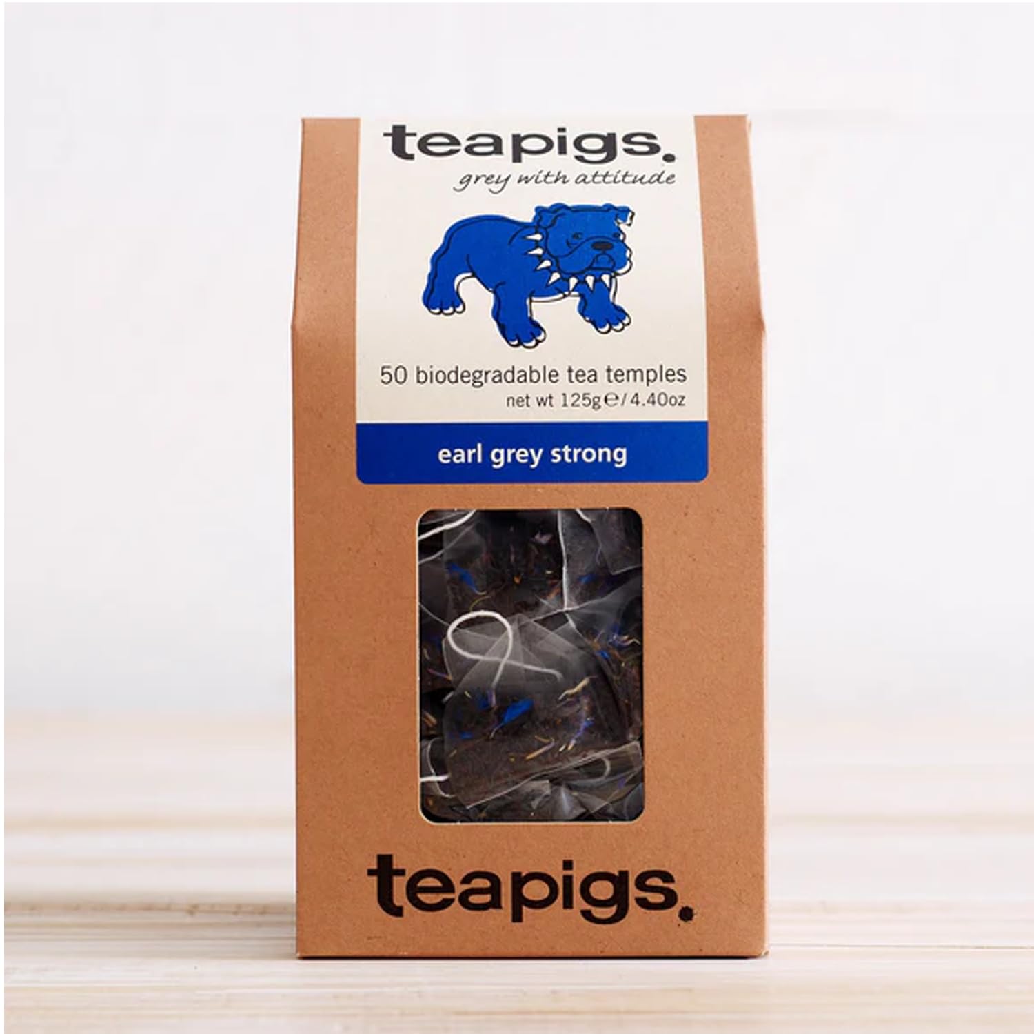 teapigs Earl Grey Strong Tea Bags - 50 Count, 180g | Robust Black Tea with Bergamot
