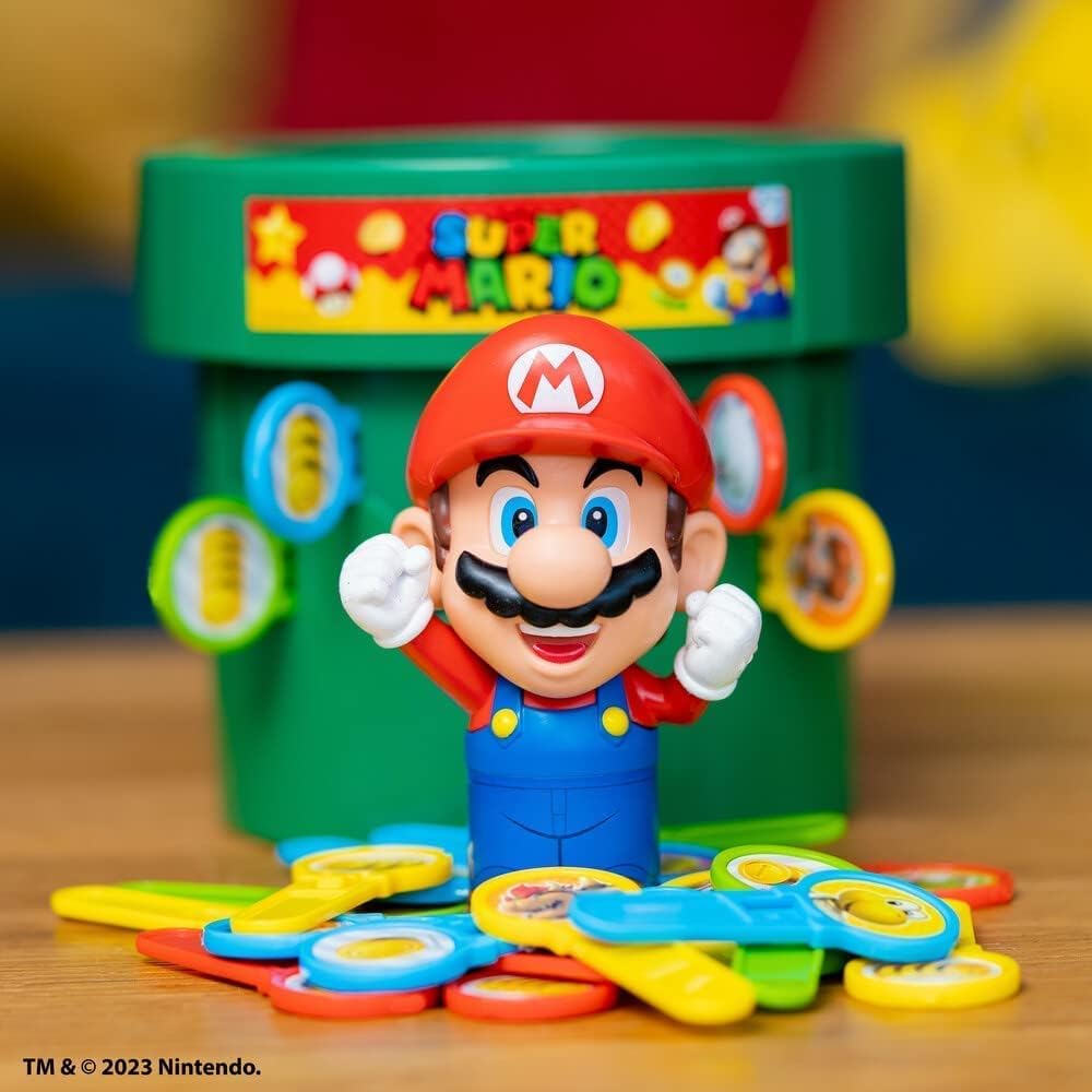 TOMY Pop Up Super Mario Family Board Game for Kids, 2-4 Players 3