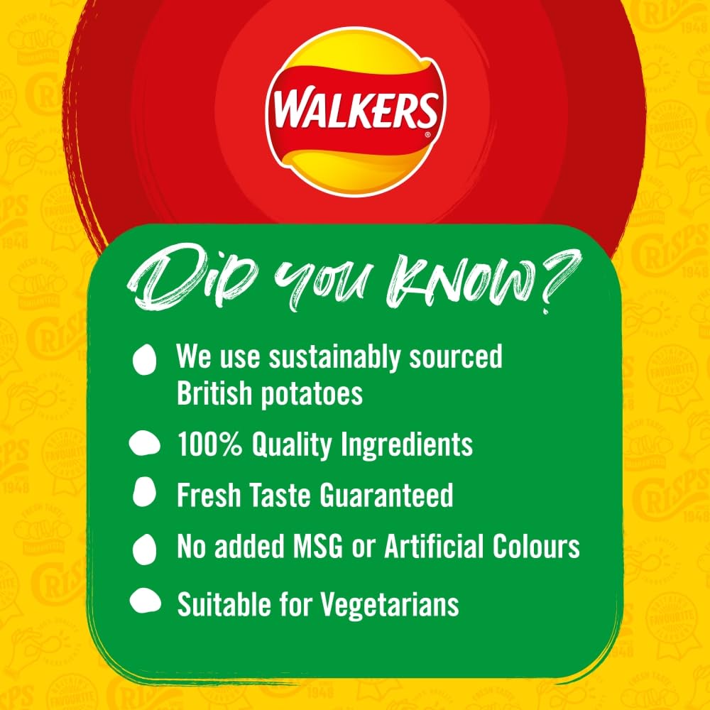 Walkers Ready Salted Multipack Crisps, 12 x 25g 3