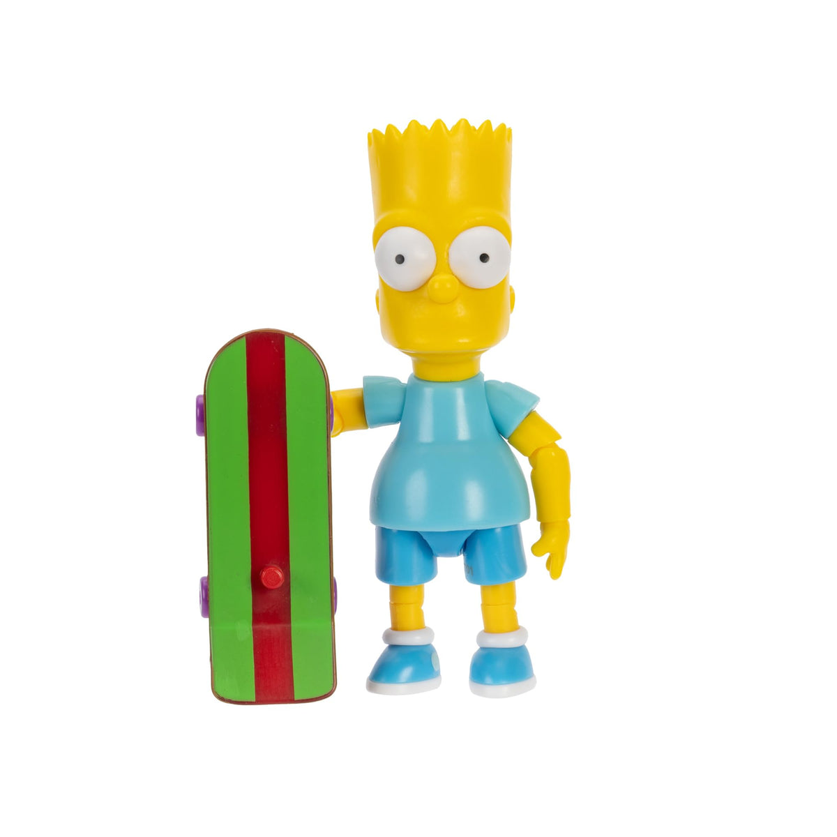 Jakks Pacific The Simpsons Bart Simpson Action Figure - 3.75 Inch Poseable Figure with Skateboard